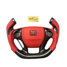 Load image into Gallery viewer, Honda 2013-2017 9th gen Accord Carbon Fiber Steering Wheel