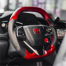 Load image into Gallery viewer, Carbon Fiber Steering Wheel For Honda Civic FK8 2016-2021 | GM. Modi-Hub