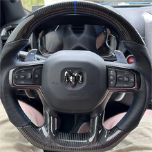 Load image into Gallery viewer, GM. Modi-Hub For 2019-2025 Dodge Ram 1500 2500 3500 Carbon Fiber Steering Wheel