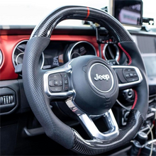 Load image into Gallery viewer, GM. Modi-Hub For Jeep 2019-2026 Wrangler / 2018-2026 Gladiator Carbon Fiber Steering Wheel
