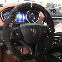 Load image into Gallery viewer, GM. Modi-Hub For Maserati 2014-2020 Ghibli / 2017-2023 Levante / 2014-2022 Quattroporte Carbon Fiber Steering Wheel