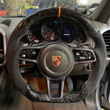 Load image into Gallery viewer, GM. Modi-Hub For Porsche 2013-2019 911 / 2014-2020 Macan / 2015-2024 Cayenne / 2016-2023 718 / 2017-2024 Panamera / 2016-2023 718 Boxster / 2012-2023 718 Cayman / 2015 918 Carbon Fiber Steering Wheel