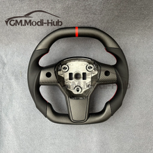 Load image into Gallery viewer, GM. Modi-Hub For Tesla Model 3 Y Carbon Fiber Steering Wheel