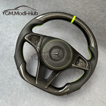 Load image into Gallery viewer, GM. Modi-Hub For Benz W176 W246 W213 C250 C300 C180 A-Class C-Class E-Class CLA-Class GLS-Class Carbon Fiber Steering Wheel