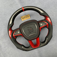 Load image into Gallery viewer, GM. Modi-Hub For Dodge 2016-2023 Charger / 2015-2023 Challenger / 2014-2023 Durango Carbon Fiber Steering Wheel