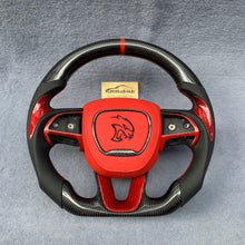 Load image into Gallery viewer, GM. Modi-Hub For Dodge 2016-2023 Charger / 2015-2023 Challenger / 2014-2023 Durango Carbon Fiber Steering Wheel