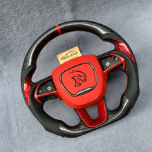Load image into Gallery viewer, GM. Modi-Hub For Dodge 2016-2023 Charger / 2015-2023 Challenger / 2014-2023 Durango Carbon Fiber Steering Wheel