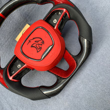 Load image into Gallery viewer, GM. Modi-Hub For Dodge 2016-2023 Charger / 2015-2023 Challenger / 2014-2023 Durango Carbon Fiber Steering Wheel