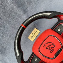 Load image into Gallery viewer, GM. Modi-Hub For Dodge 2016-2023 Charger / 2015-2023 Challenger / 2014-2023 Durango Carbon Fiber Steering Wheel