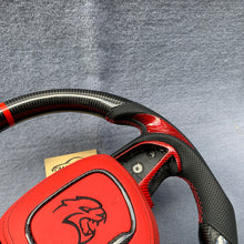 Load image into Gallery viewer, GM. Modi-Hub For Dodge 2016-2023 Charger / 2015-2023 Challenger / 2014-2023 Durango Carbon Fiber Steering Wheel