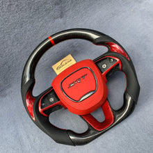 Load image into Gallery viewer, GM. Modi-Hub For Dodge 2016-2023 Charger / 2015-2023 Challenger / 2014-2023 Durango Carbon Fiber Steering Wheel