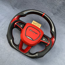 Load image into Gallery viewer, GM. Modi-Hub For Dodge 2016-2023 Charger / 2015-2023 Challenger / 2014-2023 Durango Carbon Fiber Steering Wheel