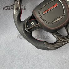 Load image into Gallery viewer, GM. Modi-Hub For Dodge 2016-2023 Charger / 2015-2023 Challenger / 2014-2023 Durango Carbon Fiber Steering Wheel