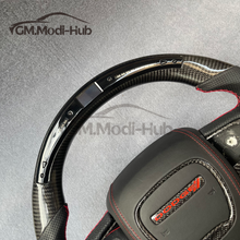 Load image into Gallery viewer, GM. Modi-Hub For Dodge 2016-2023 Charger / 2015-2023 Challenger / 2014-2023 Durango Carbon Fiber Steering Wheel