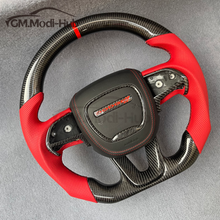 Load image into Gallery viewer, GM. Modi-Hub For Dodge 2016-2023 Charger / 2015-2023 Challenger / 2014-2023 Durango Carbon Fiber Steering Wheel