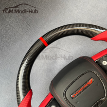 Load image into Gallery viewer, GM. Modi-Hub For Dodge 2016-2023 Charger / 2015-2023 Challenger / 2014-2023 Durango Carbon Fiber Steering Wheel