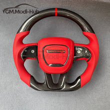 Load image into Gallery viewer, GM. Modi-Hub For Dodge 2016-2023 Charger / 2015-2023 Challenger / 2014-2023 Durango Carbon Fiber Steering Wheel