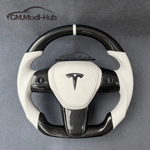 Load image into Gallery viewer, GM. Modi-Hub For Tesla Model 3 Y Carbon Fiber Steering Wheel