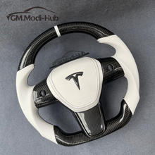 Load image into Gallery viewer, GM. Modi-Hub For Tesla Model 3 Y Carbon Fiber Steering Wheel
