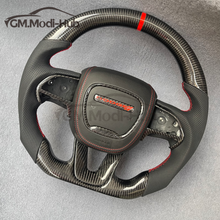 Load image into Gallery viewer, GM. Modi-Hub For Dodge 2016-2023 Charger / 2015-2023 Challenger / 2014-2023 Durango Carbon Fiber Steering Wheel