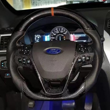 Load image into Gallery viewer, GM. Modi-Hub For Ford 2011-2014 Edge / 2011-2015 Explorer /2011-2020 Flex / 2013-2019 Taurus Carbon Fiber Steering Wheel