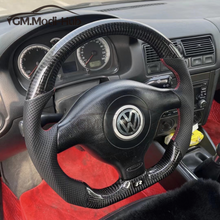 Load image into Gallery viewer, GM. Modi-Hub For VW 1999-2005 Golf Jetta MK4 GTI B5 Passat / 1999-2002 Cabrio Carbon Fiber Steering Wheel