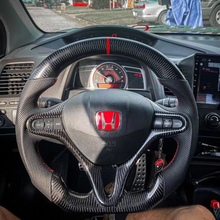 Load image into Gallery viewer, For Honda 8th gen Civic Carbon Fiber Steering Wheel | GM. Modi-Hub