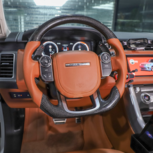 Load image into Gallery viewer, GM. Modi-Hub For Land Rover 2014-2021 Range Rover / 2018-2020 Range Rover Velar / 2020-2022 Range Rover Evoque / 2020-2023 Discovery Sport Carbon Fiber Steering Wheel