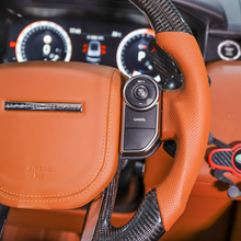 Load image into Gallery viewer, GM. Modi-Hub For Land Rover 2014-2021 Range Rover / 2018-2020 Range Rover Velar / 2020-2022 Range Rover Evoque / 2020-2023 Discovery Sport Carbon Fiber Steering Wheel