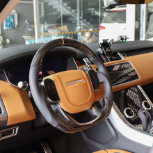 Load image into Gallery viewer, GM. Modi-Hub For Land Rover 2014-2021 Range Rover / 2018-2020 Range Rover Velar / 2020-2022 Range Rover Evoque / 2020-2023 Discovery Sport Carbon Fiber Steering Wheel