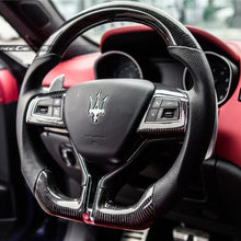 Load image into Gallery viewer, GM. Modi-Hub For Maserati 2014-2020 Ghibli / 2017-2023 Levante / 2014-2022 Quattroporte Carbon Fiber Steering Wheel