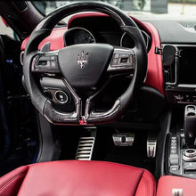 Load image into Gallery viewer, GM. Modi-Hub For Maserati 2014-2020 Ghibli / 2017-2023 Levante / 2014-2022 Quattroporte Carbon Fiber Steering Wheel