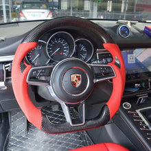 Load image into Gallery viewer, GM. Modi-Hub For Porsche 2013-2019 911 / 2014-2020 Macan / 2015-2024 Cayenne / 2016-2023 718 / 2017-2024 Panamera / 2016-2023 718 Boxster / 2012-2023 718 Cayman / 2015 918 Carbon Fiber Steering Wheel