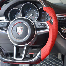 Load image into Gallery viewer, GM. Modi-Hub For Porsche 2013-2019 911 / 2014-2020 Macan / 2015-2024 Cayenne / 2016-2023 718 / 2017-2024 Panamera / 2016-2023 718 Boxster / 2012-2023 718 Cayman / 2015 918 Carbon Fiber Steering Wheel