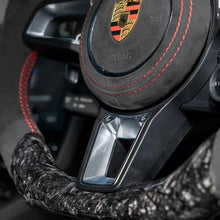 Load image into Gallery viewer, GM. Modi-Hub For Porsche 2013-2019 911 / 2014-2020 Macan / 2015-2024 Cayenne / 2016-2023 718 / 2017-2024 Panamera / 2016-2023 718 Boxster / 2012-2023 718 Cayman / 2015 918 Carbon Fiber Steering Wheel