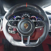 Load image into Gallery viewer, GM. Modi-Hub For Porsche 2013-2019 911 / 2014-2020 Macan / 2015-2024 Cayenne / 2016-2023 718 / 2017-2024 Panamera / 2016-2023 718 Boxster / 2012-2023 718 Cayman / 2015 918 Carbon Fiber Steering Wheel