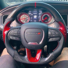 Load image into Gallery viewer, GM. Modi-Hub For Dodge 2016-2023 Charger / 2015-2023 Challenger / 2014-2023 Durango Carbon Fiber Steering Wheel