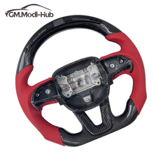 Load image into Gallery viewer, GM. Modi-Hub For Dodge 2016-2023 Charger / 2015-2023 Challenger / 2014-2023 Durango Carbon Fiber Steering Wheel