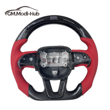 Load image into Gallery viewer, GM. Modi-Hub For Dodge 2016-2023 Charger / 2015-2023 Challenger / 2014-2023 Durango Carbon Fiber Steering Wheel