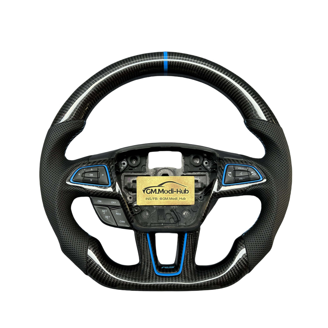 GM. Modi-Hub For Ford 2015-2018 Focus MK3 RS ST / 2018-2021 EcoSport / 2017-2019 Escape Carbon Fiber Steering Wheel