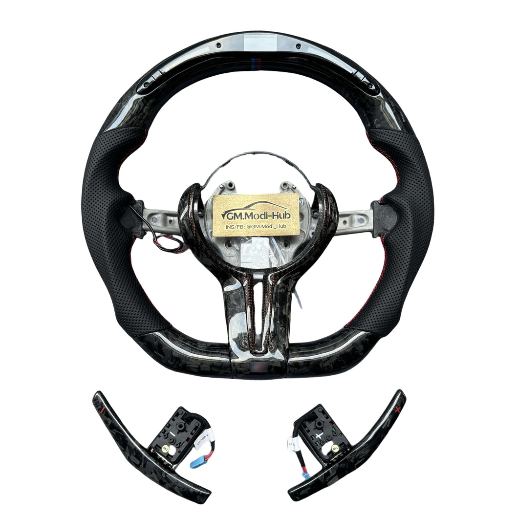 GM. Modi-Hub For BMW M2 M3 M4 F20 F21 F22 F23 F45 F30 F31 F35 F32 F33 F36 F48 F49 F39 F25 F26 F15 F16 F87 F80 F82 F83 Carbon Fiber Steering Wheel