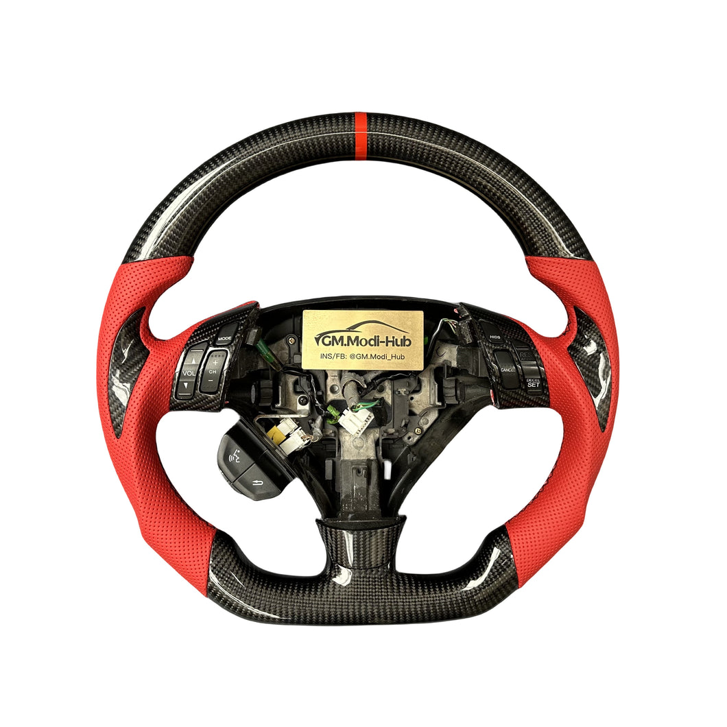GM. Modi-Hub For Honda 2003-2007 Accord CL9 CL7 /Acura 2004-2008 TSX Carbon Fiber Steering Wheel