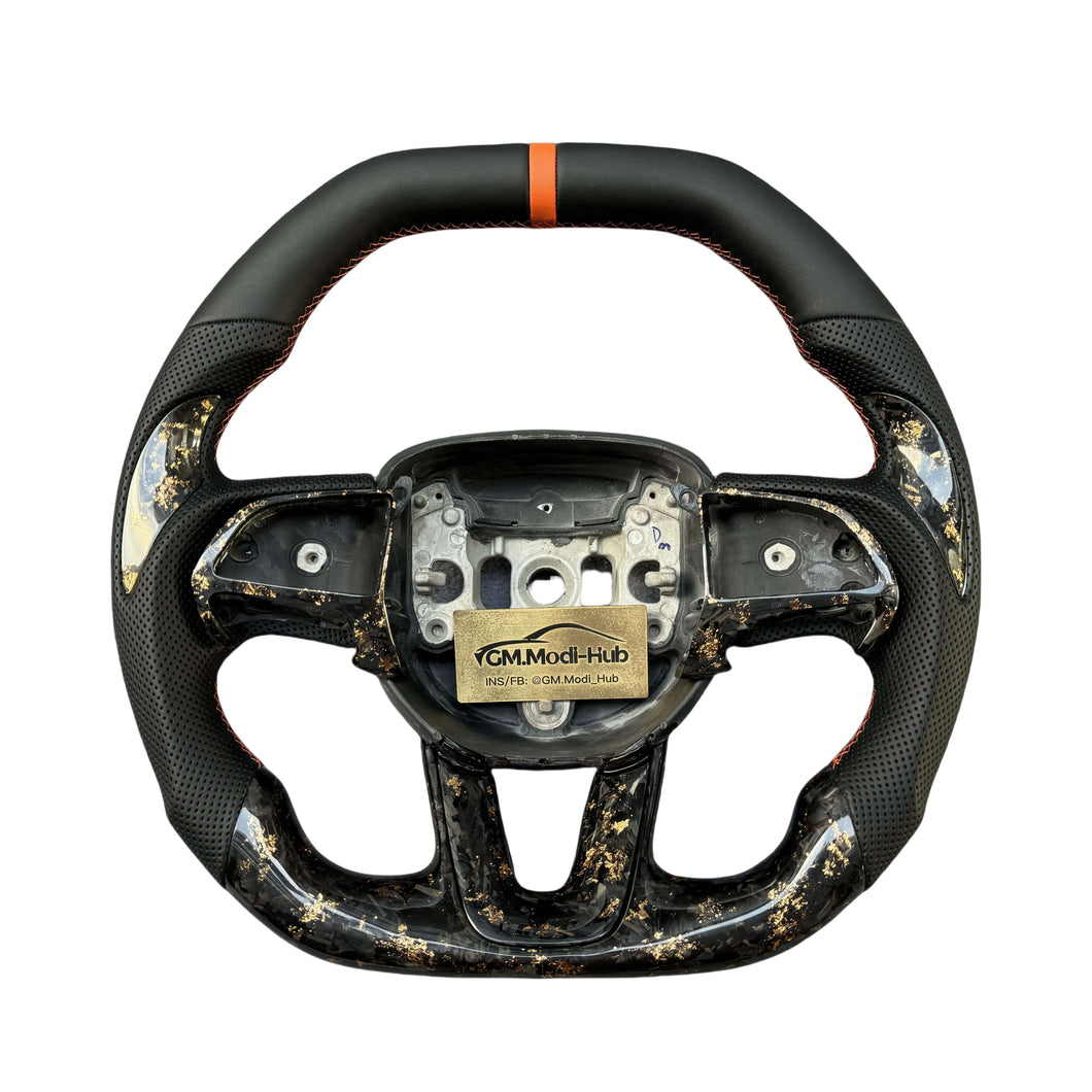 GM. Modi-Hub For Dodge 2016-2023 Charger / 2015-2023 Challenger / 2014-2023 Durango Carbon Fiber Steering Wheel