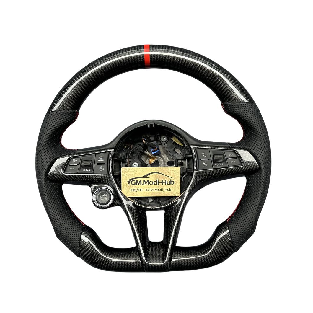 GM. Modi-Hub For Alfa Romeo 2014-2017 Giulia Stelvio Carbon Fiber Steering Wheel