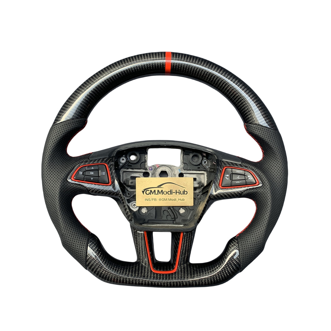 GM. Modi-Hub For Ford 2015-2018 Focus MK3 RS ST / 2018-2021 EcoSport / 2017-2019 Escape Carbon Fiber Steering Wheel