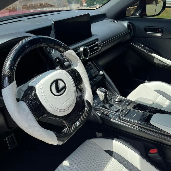 GM. Modi-Hub For Lexus IS 250 350 CT200h NX200T RC RCF F sport Carbon Fiber Steering Wheel