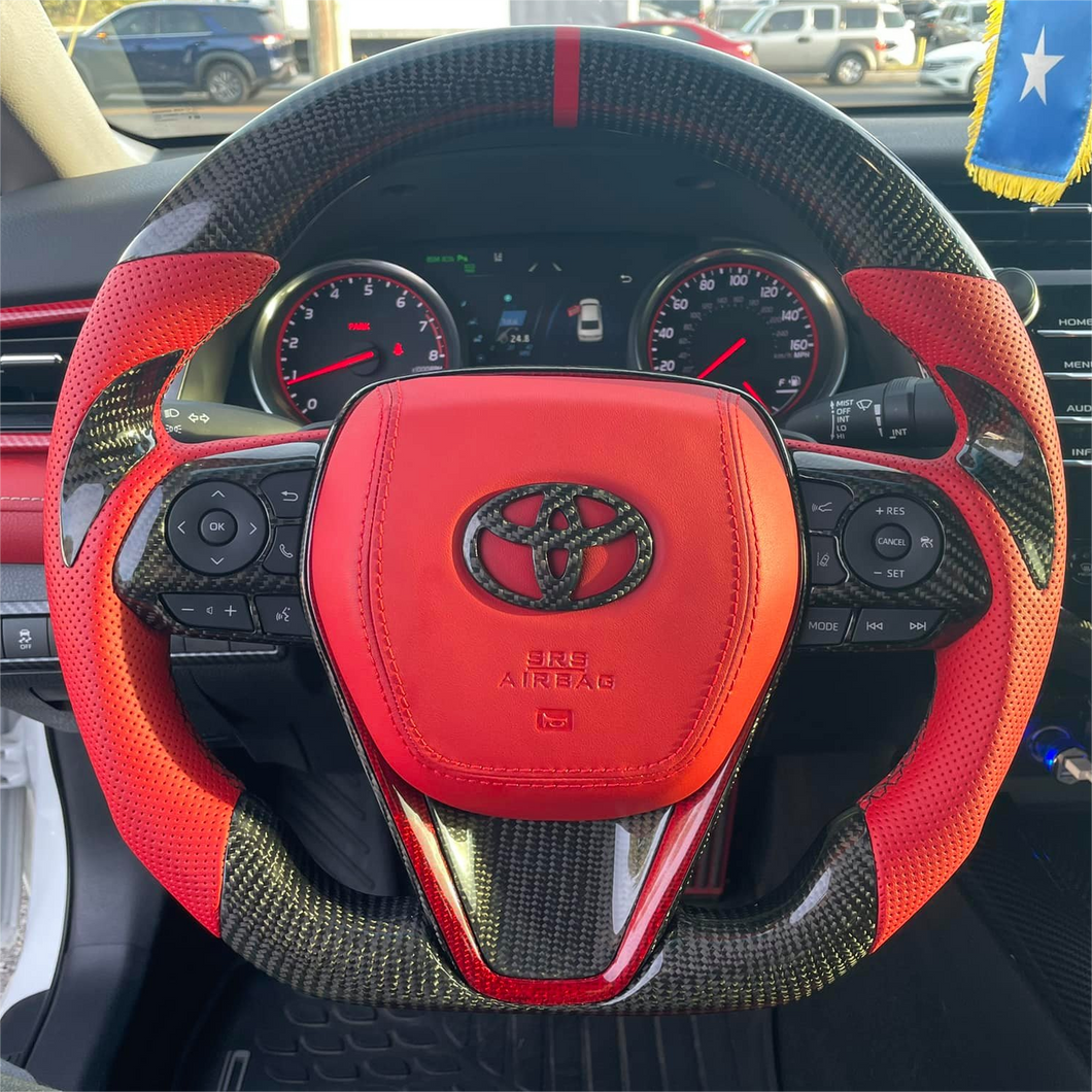 GM. Modi-Hub For Toyota 8th Gen 2018-2023 Camry XSE SE TRD / Avalon / Venza Carbon Fiber Steering Wheel