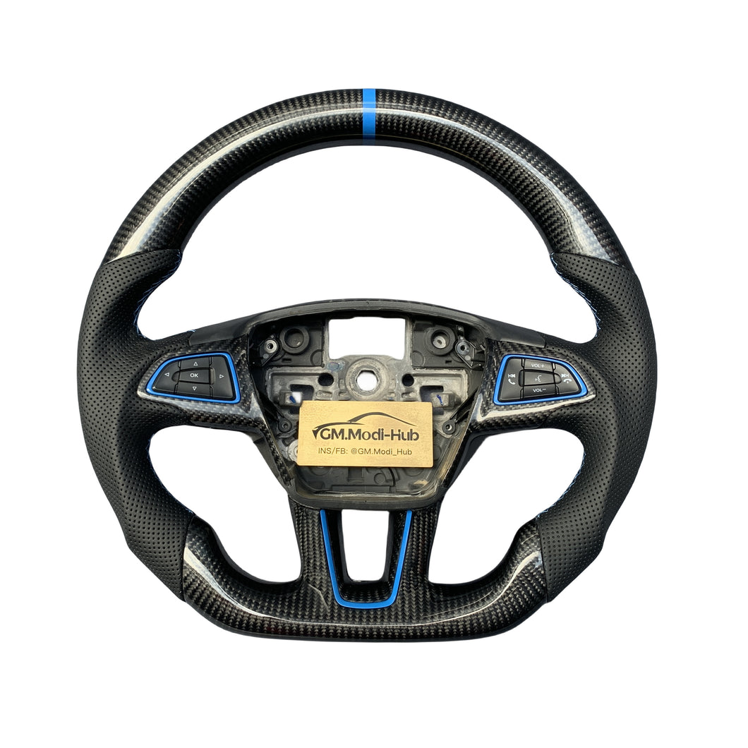 GM. Modi-Hub For Ford 2015-2018 Focus MK3 RS ST / 2018-2021 EcoSport / 2017-2019 Escape Carbon Fiber Steering Wheel