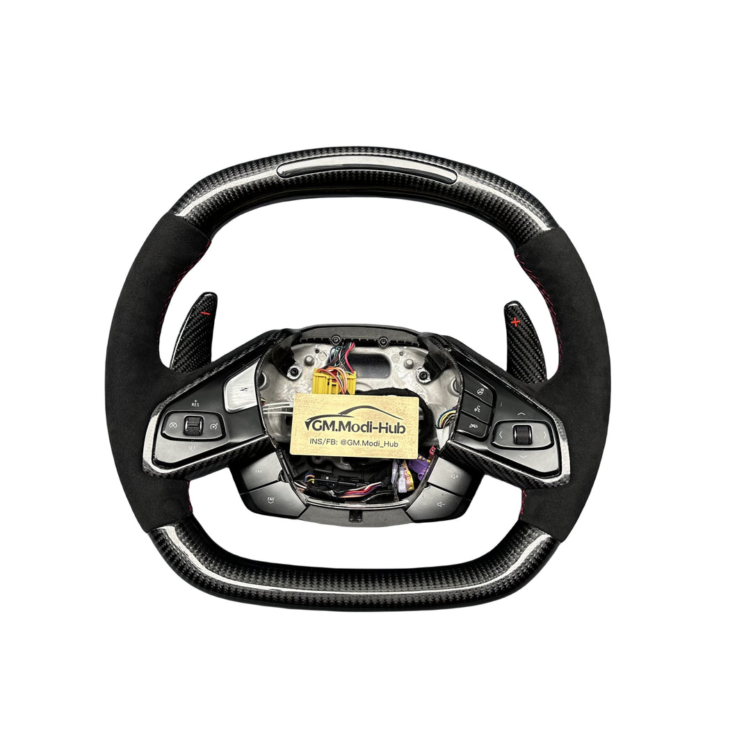 GM. Modi-Hub For Chevrolet 2020-2025 Corvette C8 Carbon Fiber Steering Wheel