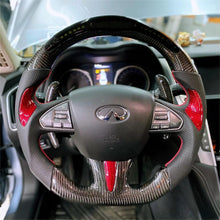 Load image into Gallery viewer, LED Carbon Fiber Steering Wheel For Infiniti 2013-2017 Q50 Q50L | GM. Modi-Hub
